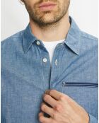 Chemise Regular Fit en Chambray bleu clair