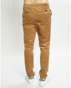 Pantalon Slim Fit en Velours côtelé Warren Corduroy camel