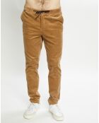 Pantalon Slim Fit en Velours côtelé Warren Corduroy camel