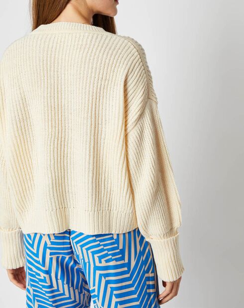 Pull Julie en Laine mélangée écru