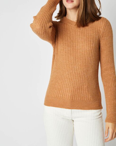 Pull Emma en Maille mélangée camel