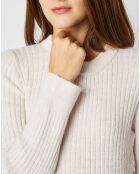 Pull Emma en Maille mélangée écru