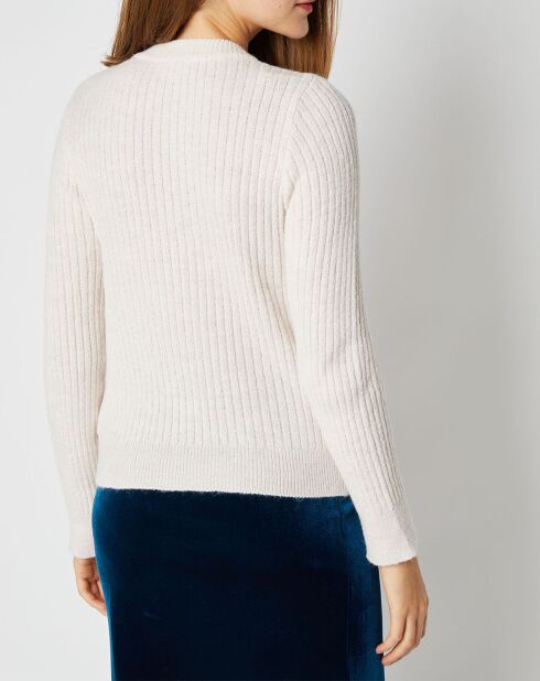 Pull Emma en Maille mélangée écru