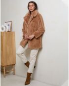 Camelkleurige jas Lola