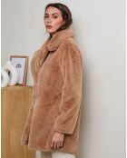 Camelkleurige jas Lola