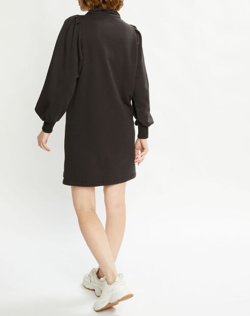 Robe Pull en Coton Bio mélangé zippée anthracite