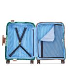 Valise Cabine slim  4 roues doubles Moncey 55 cm verte
