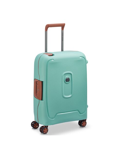 Valise Cabine slim  4 roues doubles Moncey 55 cm verte