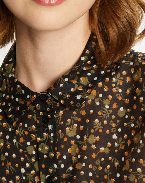 Chemise Regular Fit à imprimé floral multicolore