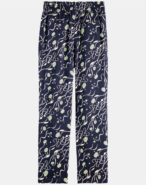 Pantalon Nina bleu nuit/violet