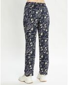 Pantalon Nina bleu nuit/violet