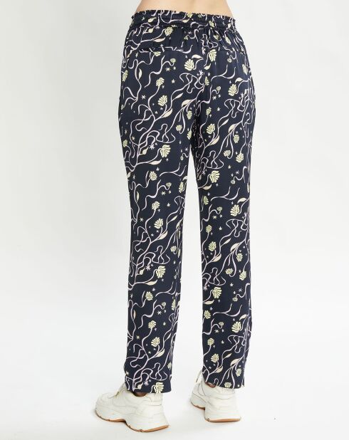 Pantalon Nina bleu nuit/violet