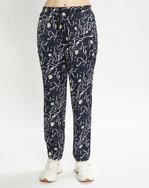 Pantalon Nina bleu nuit/violet