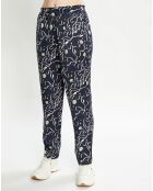 Pantalon Nina bleu nuit/violet