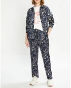 Pantalon Nina bleu nuit/violet