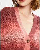 Gilet Tie & Dye rouge/rose
