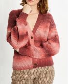 Gilet Tie & Dye rouge/rose