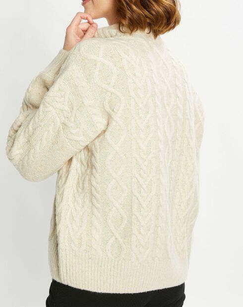 Pull en Laine mélangée écru