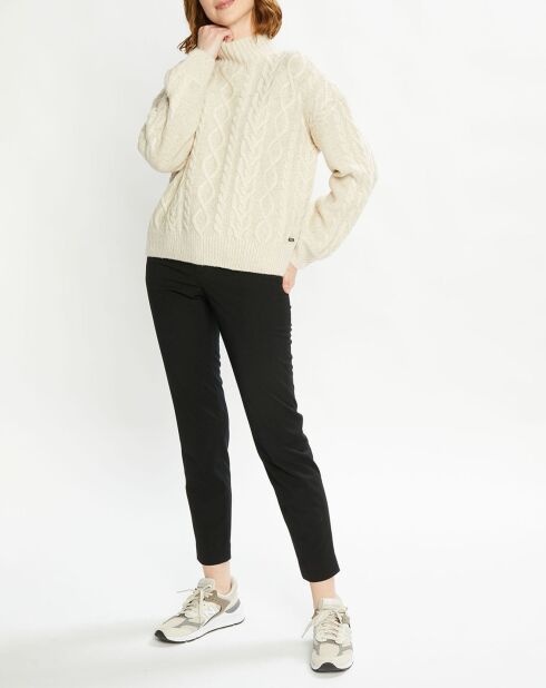 Pull en Laine mélangée écru