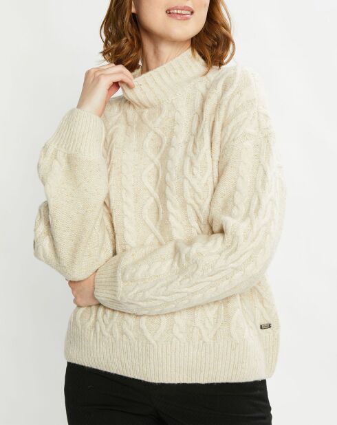 Pull en Laine mélangée écru