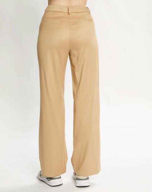 Pantalon Large Edie beige