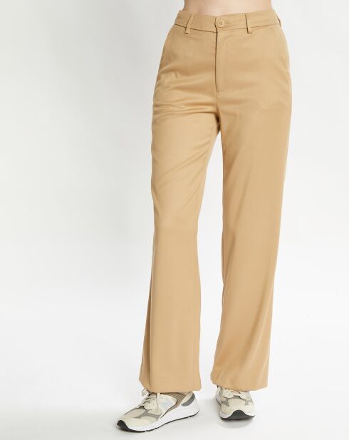 Pantalon Large Edie beige