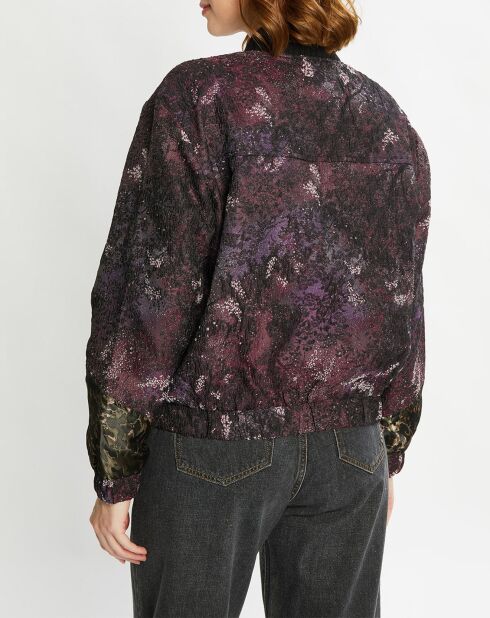 Blouson Bomber Jacquard multicolore