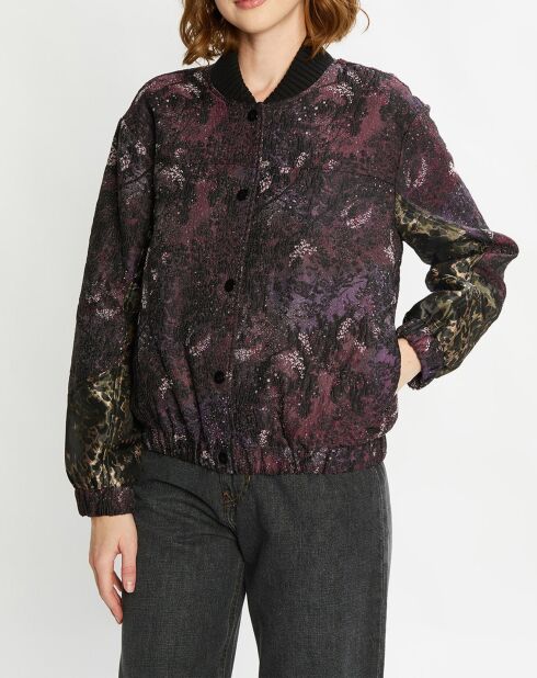 Blouson Bomber Jacquard multicolore
