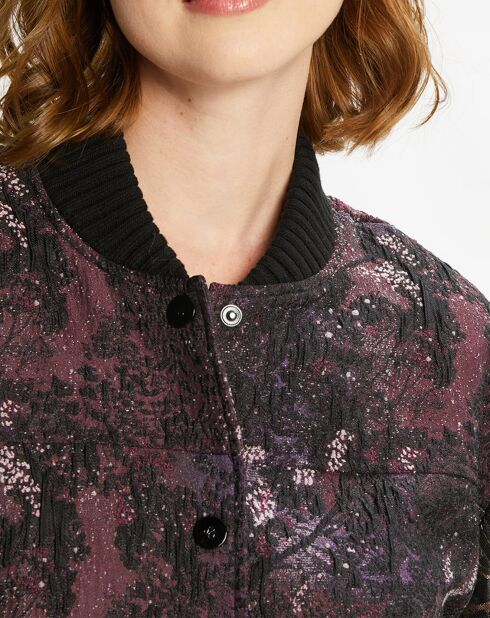 Blouson Bomber Jacquard multicolore