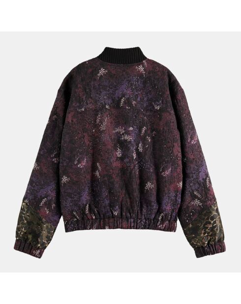 Blouson Bomber Jacquard multicolore