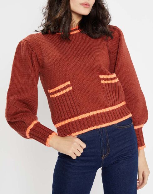 Pull Mouline chocolat