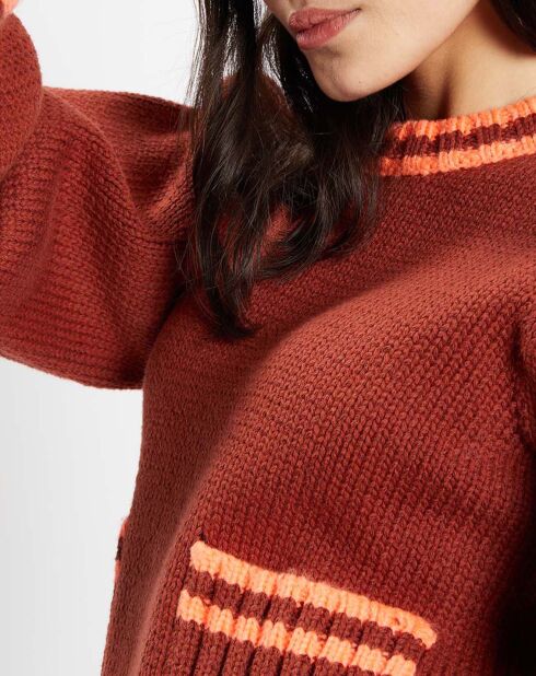 Pull Mouline chocolat