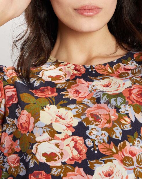 Blouse Patchwork encre