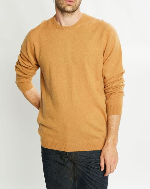 Pull 100% Cachemire Aron col rond beige