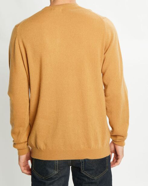Pull 100% Cachemire Aron col rond beige
