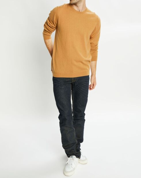 Pull 100% Cachemire Aron col rond beige