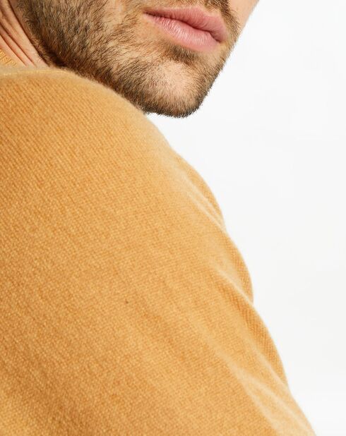 Pull 100% Cachemire Aron col rond beige