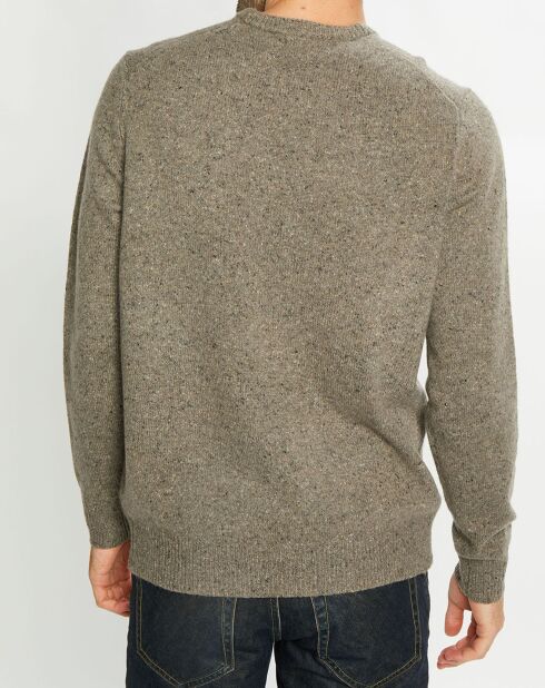 Pull en Cachemire & Laine Meps col rond gris