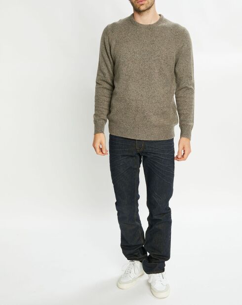 Pull en Cachemire & Laine Meps col rond gris