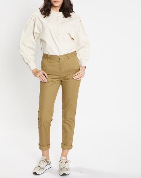Pantalon chino Charles kaki clair