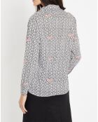 Chemise Denise Love imprimée blanc/noir