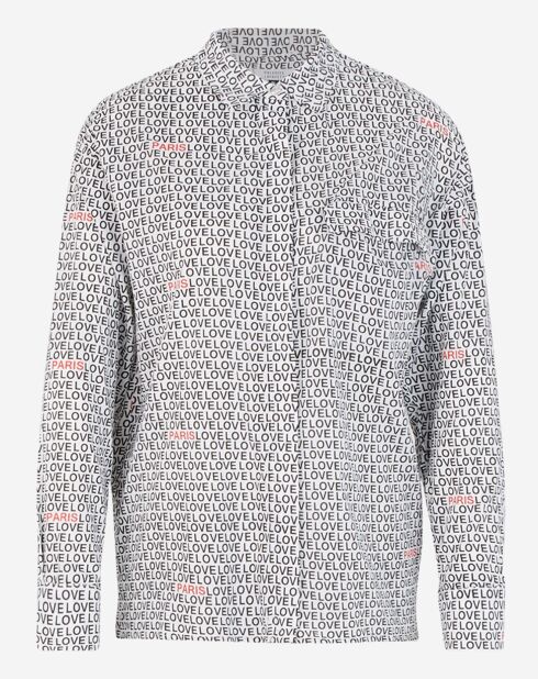 Chemise Denise Love imprimée blanc/noir