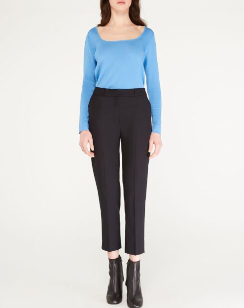 Pull Drice Col carré bleu