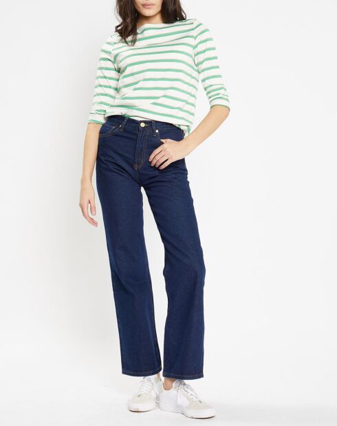 T-Shirt Dixie rayé vert/blanc