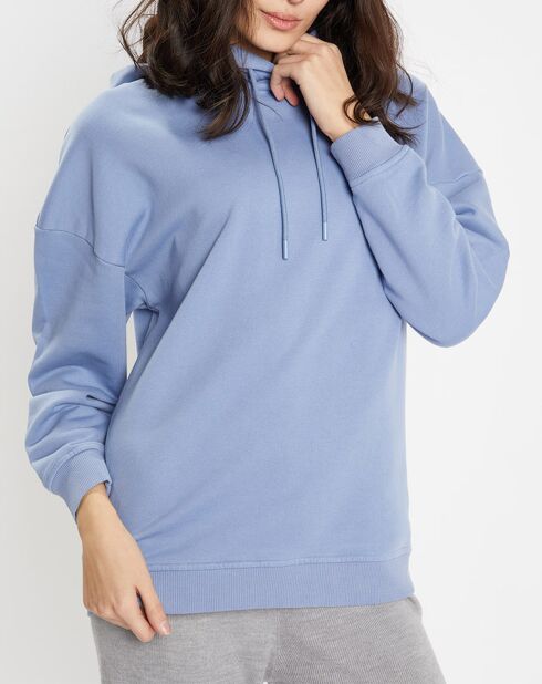 Sweat à capuche en Coton Bio Bahut bleu moyen
