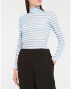 T-Shirt Pavot bleu/écru