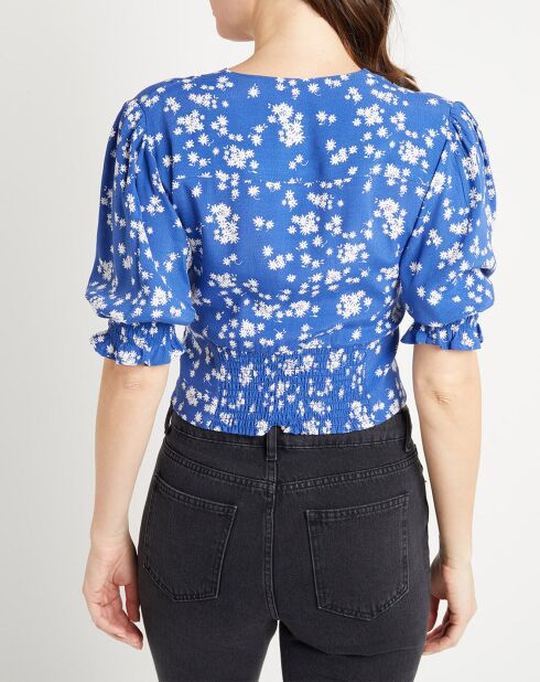 Top Melissa blanc/bleu