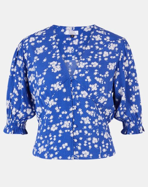 Top Melissa blanc/bleu