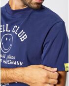 T-Shirt en Coton bio Bloose Smiley® bleu marine