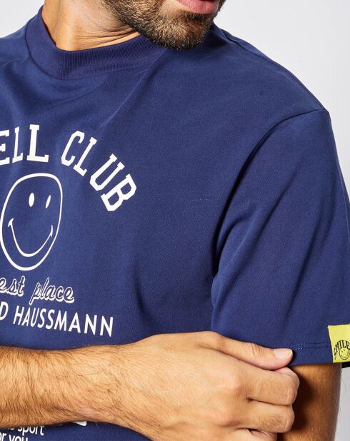 T-Shirt en Coton bio Bloose Smiley® bleu marine
